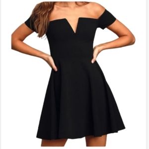 Lulu's Life of the Party Dress, Black, Large